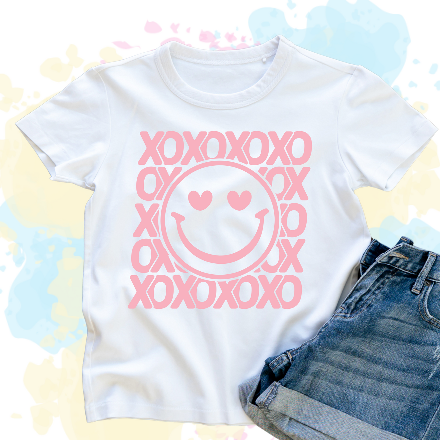 XOXO Smiley Face Tee