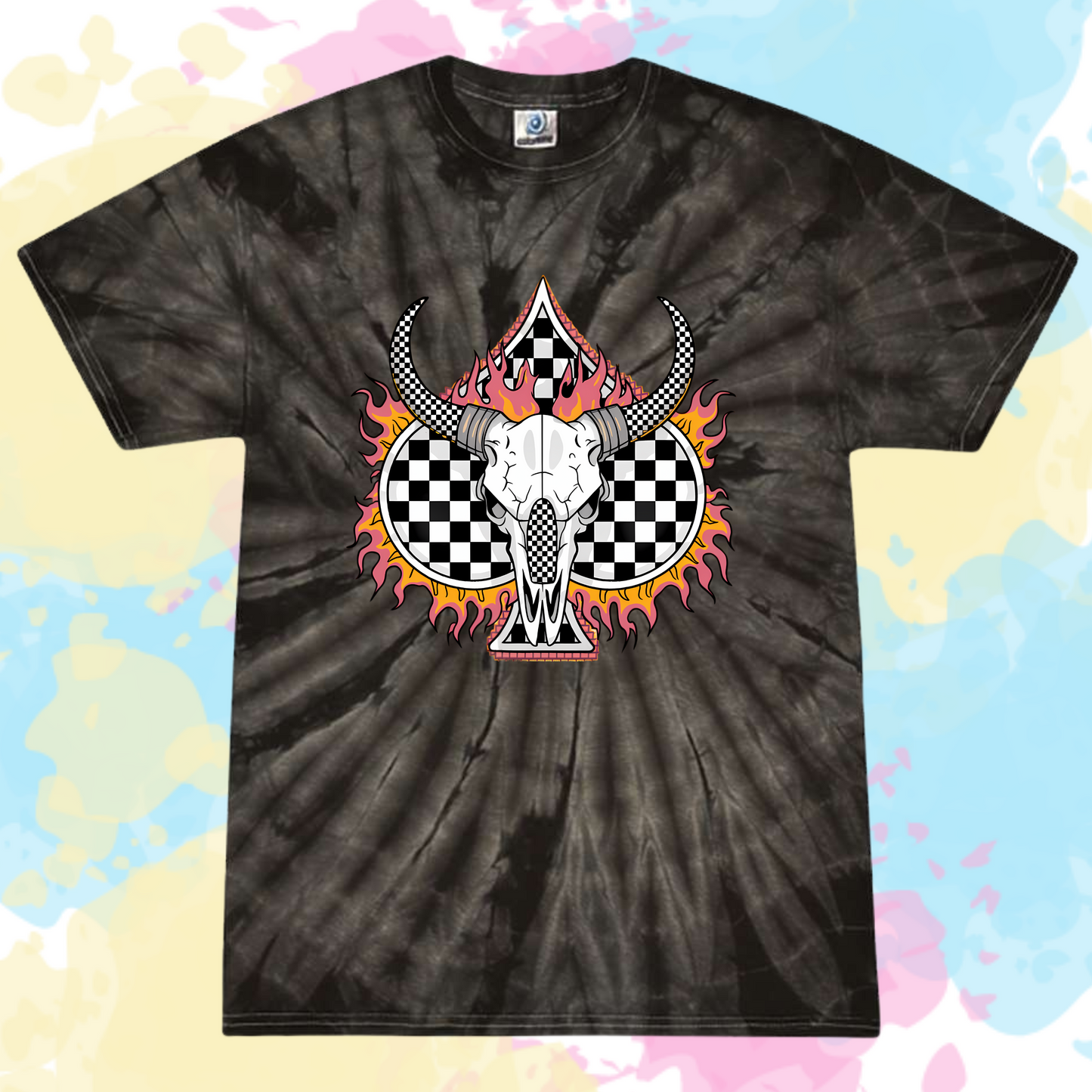 Psychedelic Bull TieDye Tee