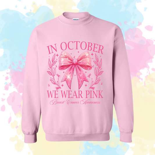 Pink Ribbon Crewneck Sweatshirt