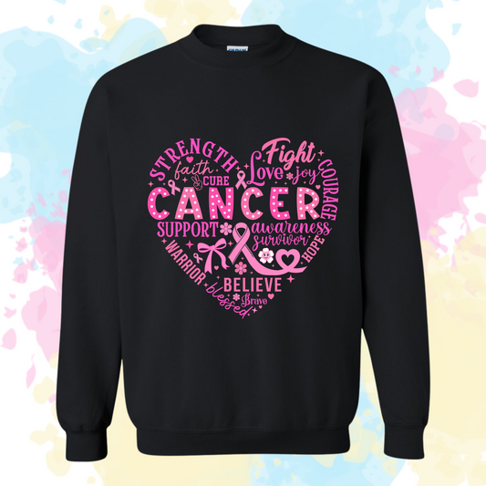 Pink Heart Crewneck Sweatshirt